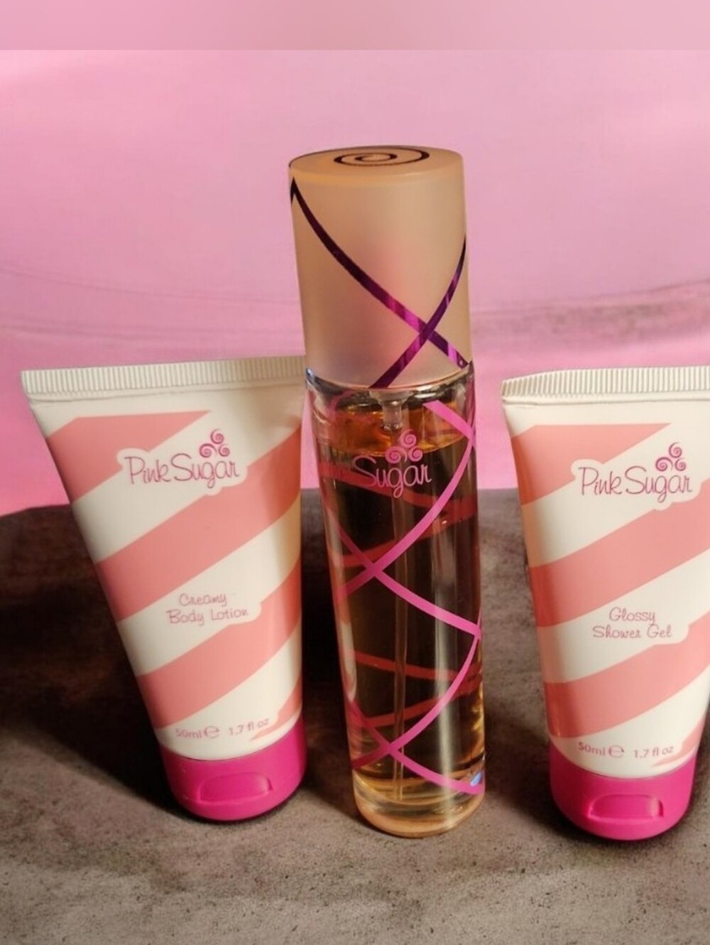 Pink Sugar, Lotion & Shower Gel % More ● Swipe / Final Price